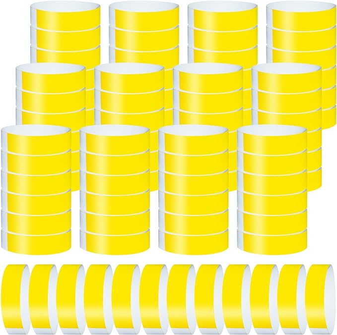 1200 Pcs Plastic Paper Wristbands by Wiyodaho
