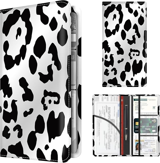 Premium Car Registration and Insurance Card Holder, Cute PU Leather Car by Unknown
