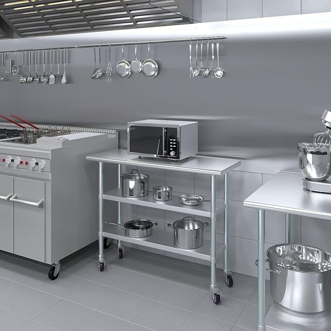 AmGood Stainless Steel Work Table - Image 5