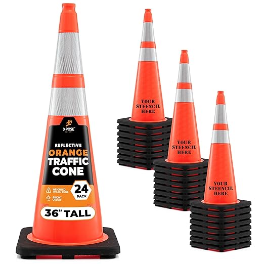 Xpose Safety 36 Inch Orange Traffic Cones by XposeSafety