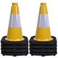 OrangeStar 8-Pack 12" Traffic Cones, Weighted Base by OrangeStar