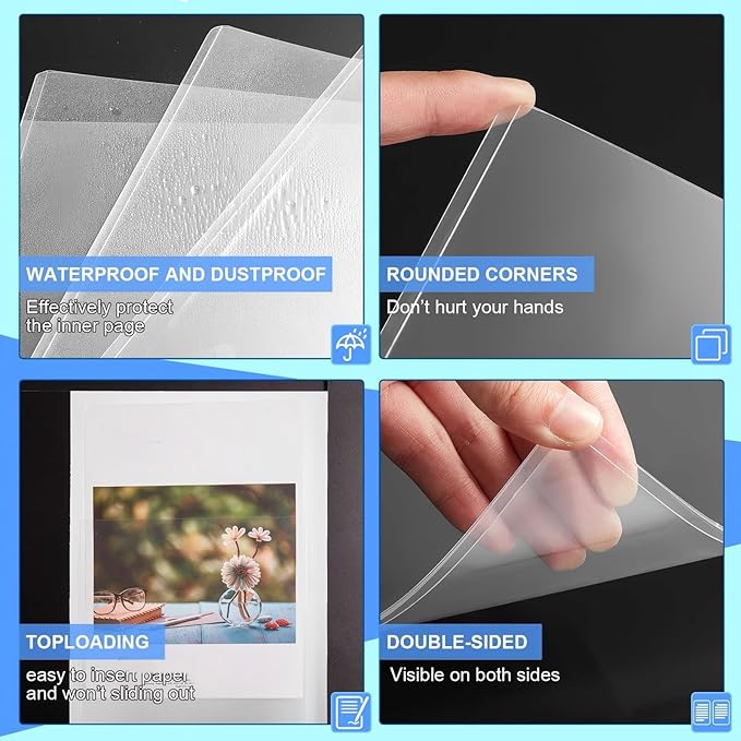 Sherr 2 Pcs Rigid Print Protectors Fit 24 x 36 Inch Poster Paper, Top Loading - Image 4