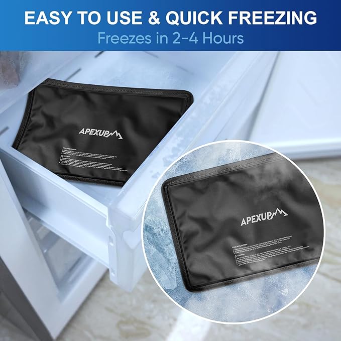 APEXUP Gel Ice Packs for Injuries Reusable, Flexible Double Sided Cold Packs - Image 3