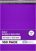 Purple Poly Bubble Mailers 8.5x14.5 inch #3 | Self Seal Padded Envelopes | by MAILERVIEW