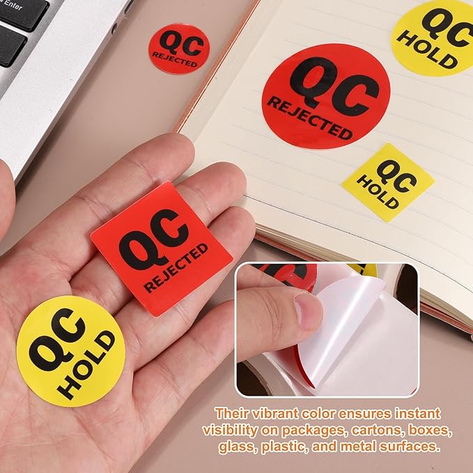 PATIKIL 360 Pcs 1 Roll QC Hold Labels, 1.5 Inch Circle Inventory Control - Image 4