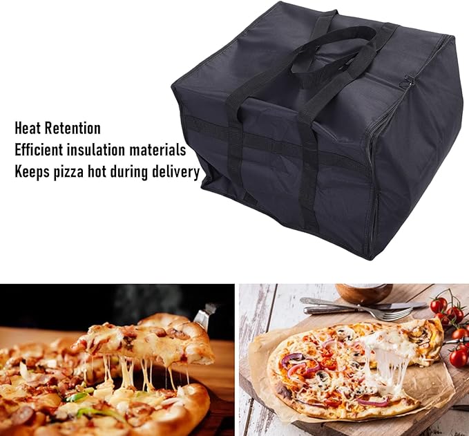 TOPINCN Insulated Pizza Delivery Bag, Thermal Food Carrier - Image 2