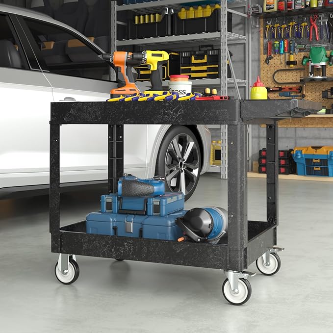 Heavy Duty Plastic Utility Cart - Image 2
