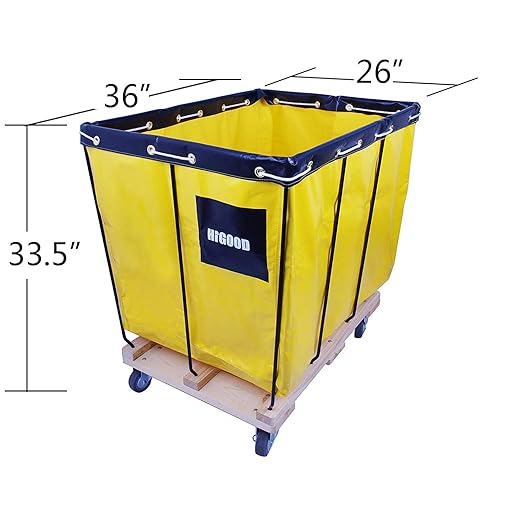 Basket Trucks, Service Carts Yellow 12 Bushel Knock Down Truck, 15.0 cu. ft - Image 2