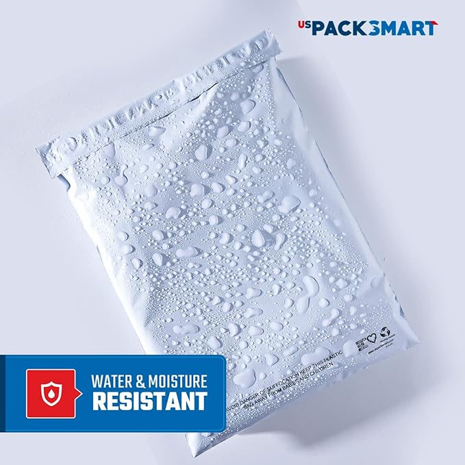 White Plastic Poly Mailers 12"x15" | Shipping Bags - Image 12