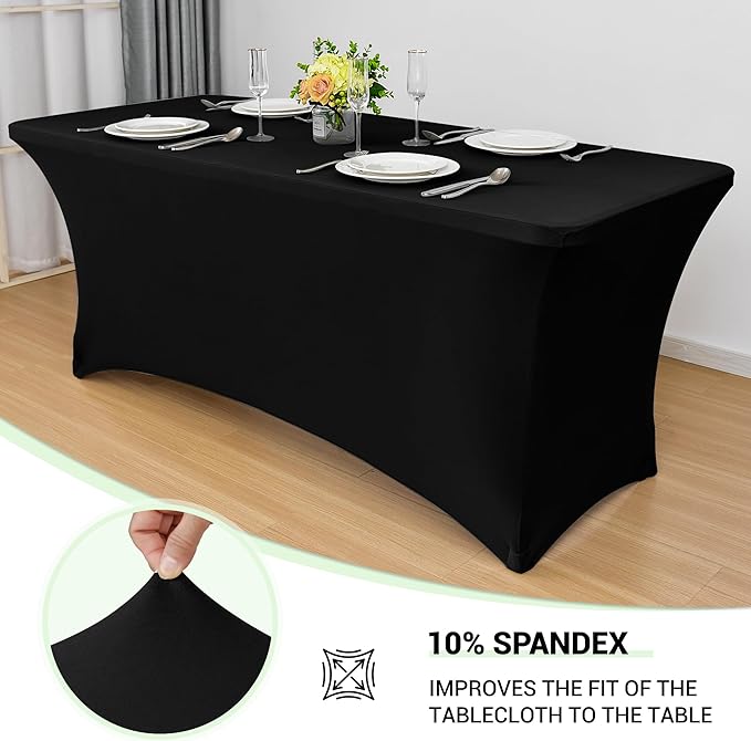 Obstal 6 Pack Stretch Spandex Table Covers - Image 2