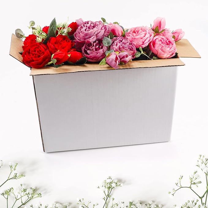 Hoikwo 12x9x4 Inches Medium White Shipping Boxes Set of 25, Sturdy Cardboard - Image 6