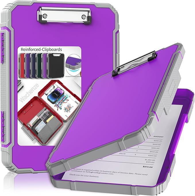 Thicker Clipboard with Storage, Internal Pen Pouch Included, A4 / Letter Size by Unknown