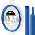 Chanzon 2:1 Ratio 1/24" Heat Shrink Tubing 8Ft Roll Blue Polyolefin Sleeving by Chanzon