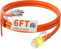 HUANCHAIN 12/3 Gauge Heavy Duty Outdoor Extension Cord 6 ft Waterproof by huanchain
