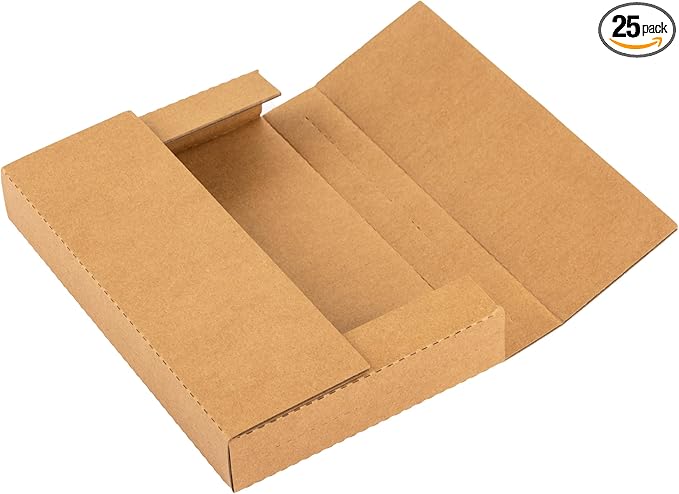 9x6x1.3 inch Shipping Boxes, Easy-Fold Multi-Depth DVD Mailer Box by Eco-FriendlyPacking
