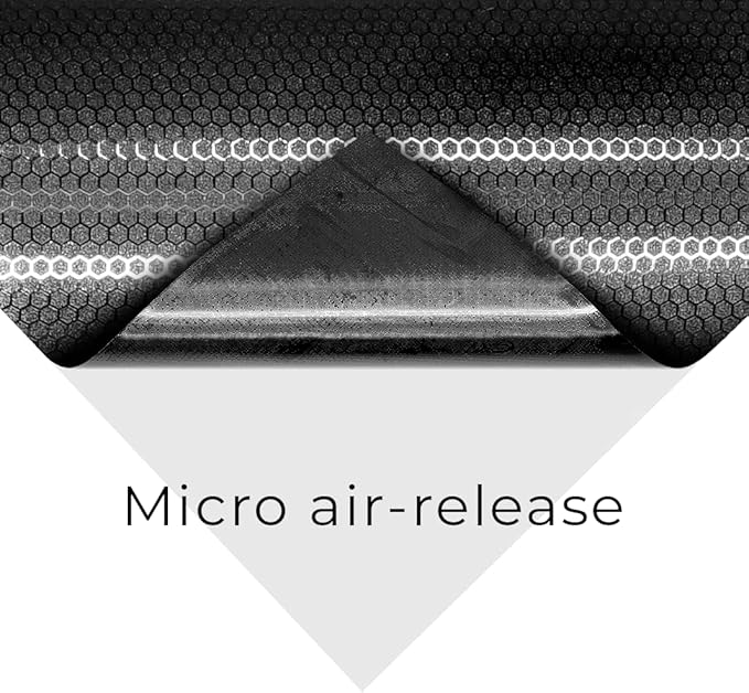 VViViD+ Honeycomb Matte Black Small Pattern Car Wrap Vinyl - Image 3