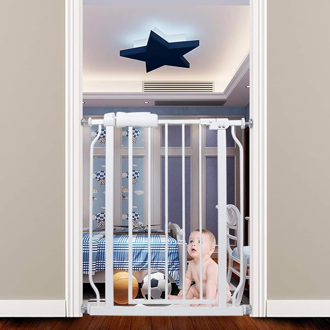 Narrow Baby Gate 24 Inch for Small Dogs by COSENDBABYGATE