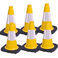 BESEA 6Pack 12 Inch Yellow Traffic Cones by BeSea