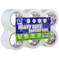Heavy Duty Packing Tape 12 Rolls, 2.7 mil, Ultra Adhesive, 1.88" x 60 Yards by PERFECTAPE