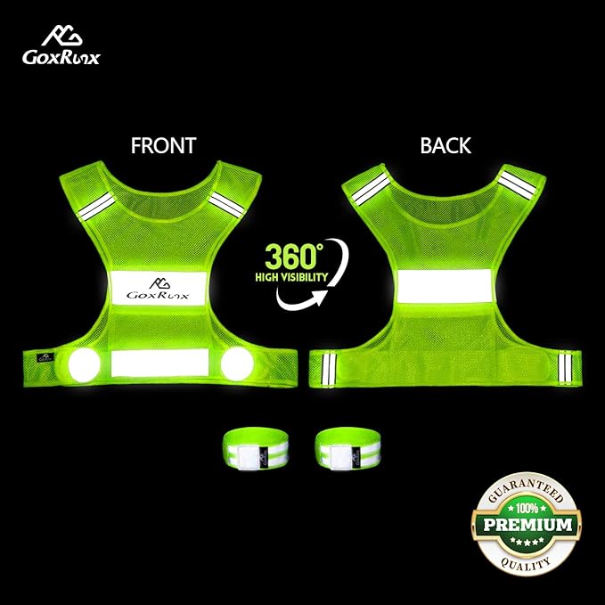 Reflective Vest Running Gear, Lightweight Reflective Safety Vests - Image 2