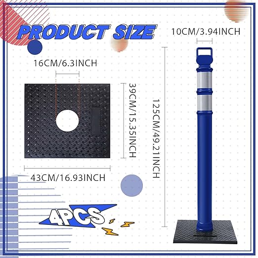 Kanayu 49 Inch Traffic Delineator Posts - Image 2