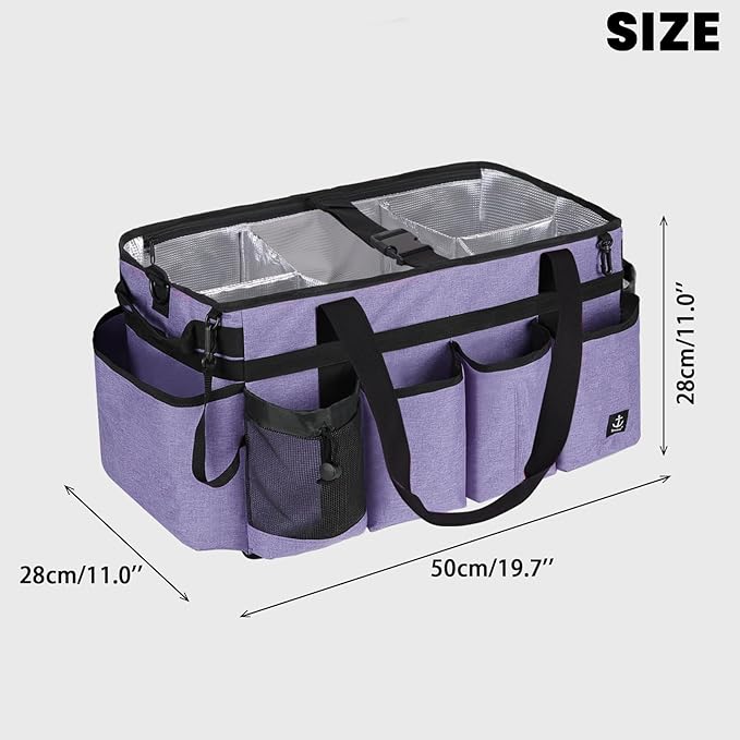 Extra large Cleaning Caddy Bag Built-in Sturdy Support Board, Cleaning Organizer - Image 2