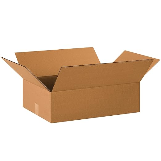 Tape Logic Shipping Boxes Flat 20"L x 14"W x 6"H, Moving and Storage by TapeLogic