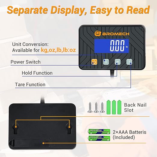 Postal Scales for Shipping Packages 440lb Heavy Duty Digital Mail Scale High - Image 6