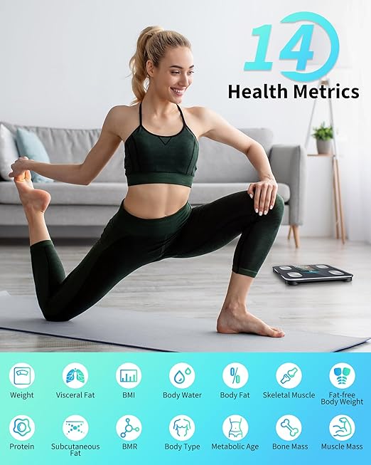 arboleaf Smart Scale for Body Weight and Fat, High-Precision Digital Bathroom - Image 3