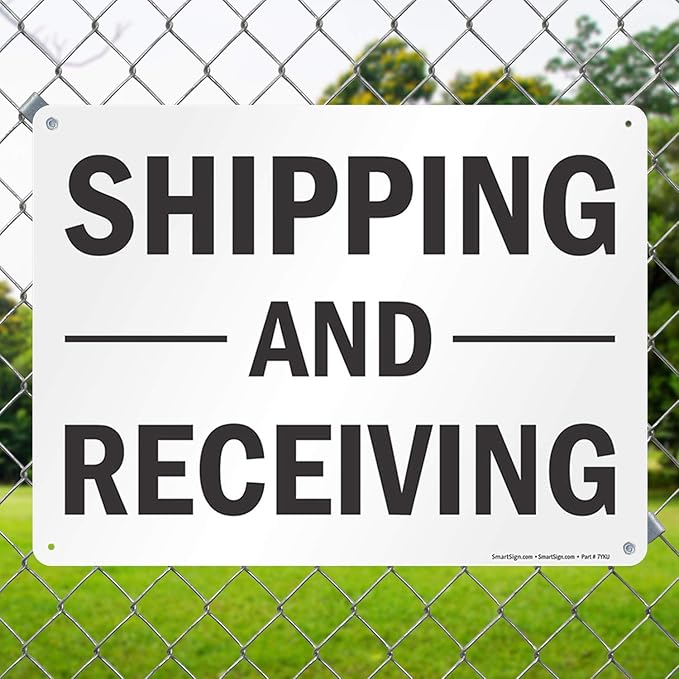"Shipping And Receiving" Sign By SmartSign | 18" x 24" Aluminum - Image 4