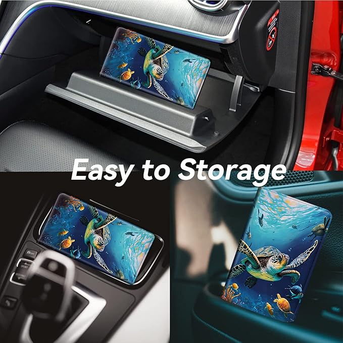 Car Registration and Insurance Holder, Leather Car Glove Box Organizer - Image 4