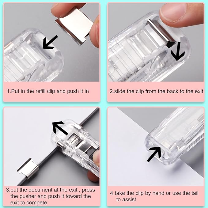 100PCS Silver White Binder Clips, Work - Image 3