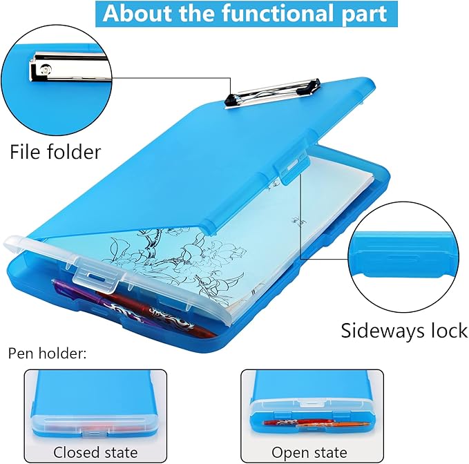 SFLHHDM Clipboards with Pen Holder, Legal Size Nursing Clipboard with Storage - Image 5