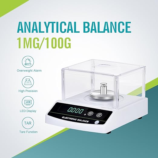 LICHEN Lab Scale 100gram x 0.001g High Precision Analytical Balance - Image 2