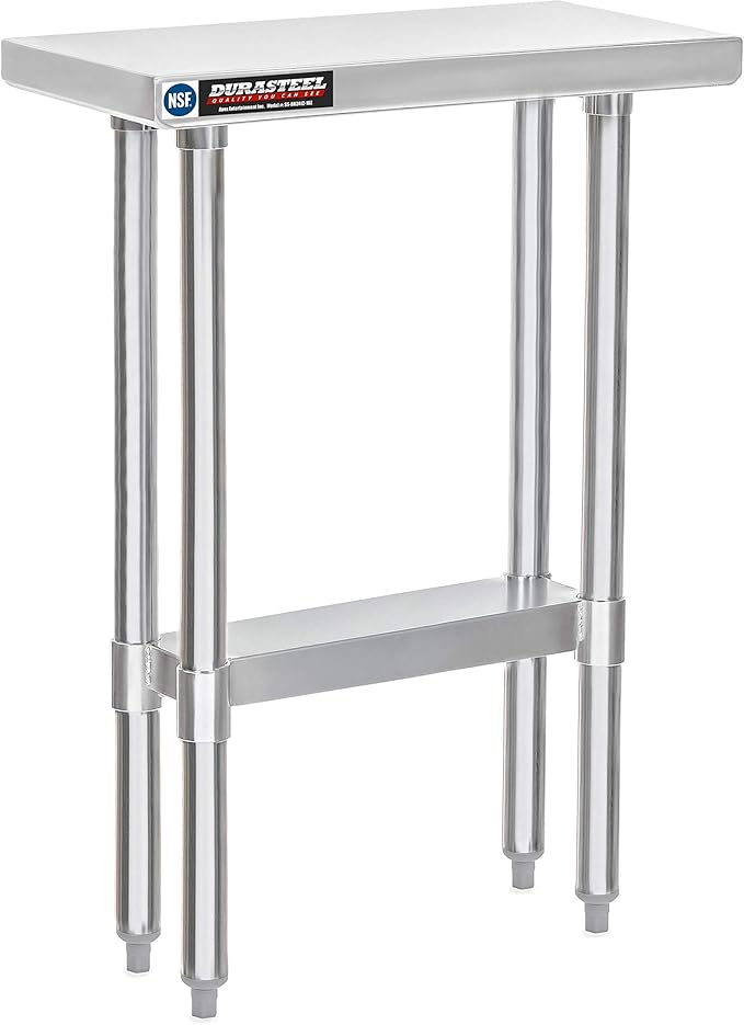 DuraSteel 24x12 Small Stainless Steel Table by DuraSteel
