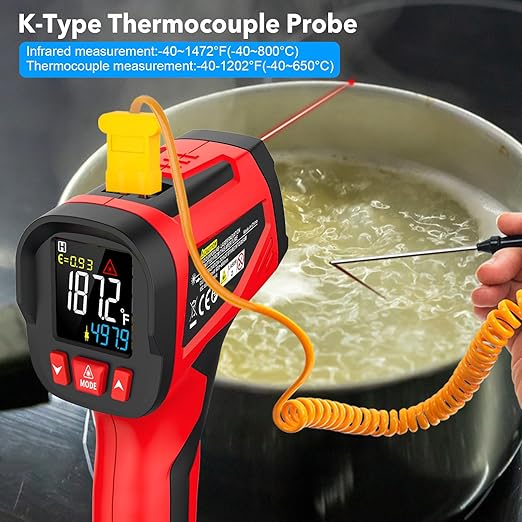 Infrared Thermometer Temperature Gun, TEMIRUP Digital Laser Temperature Gun - Image 2