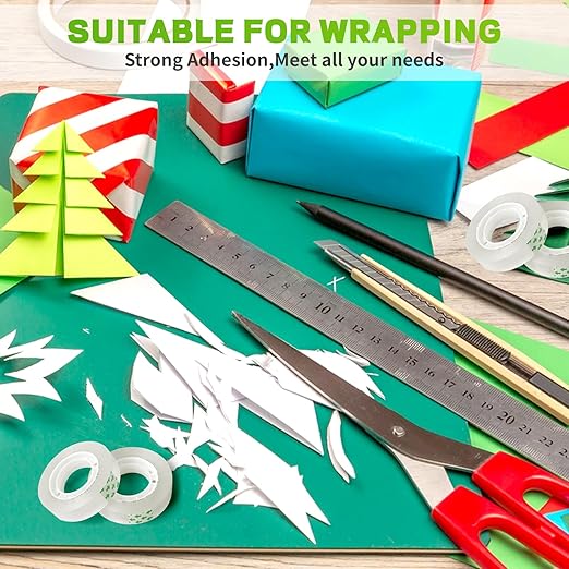 15 Rolls Transparent Tape Refills, Gift Wrap Tape 3/4 Inch x 1000 Inch - Image 6