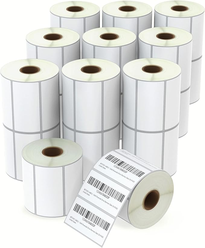 BETCKEY - 3" x 1.5" Barcode Shipping & Address Labels Compatible by BETCKEY