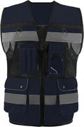 Safety Vest High Visibility Reflective Construction Vest by OPLERAI