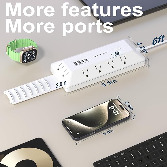 Surge Protector Power Strip - Image 6
