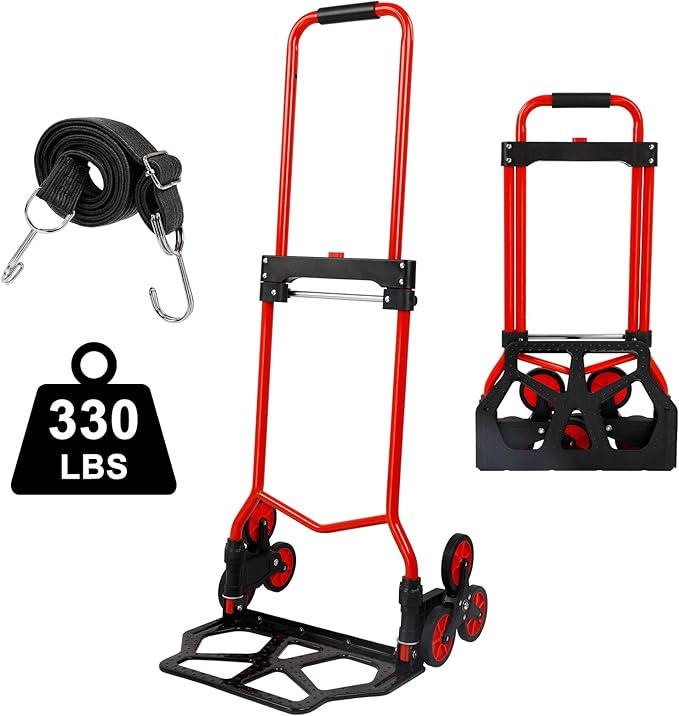 Foldable 6-Wheel Stair Climbing Dolly by DoubleRhombus