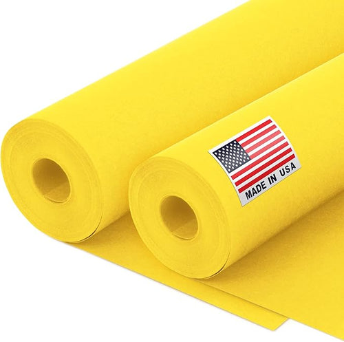 12" x 1200" Yellow Kraft Paper Roll by Paclord