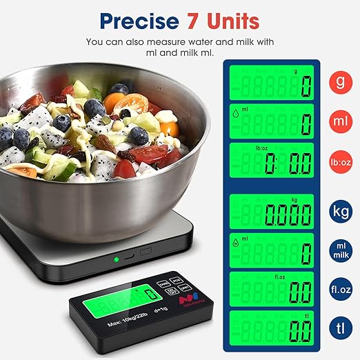 Mik-Nana Food Scale, 22lb Digital Kitchen Scale - Image 3