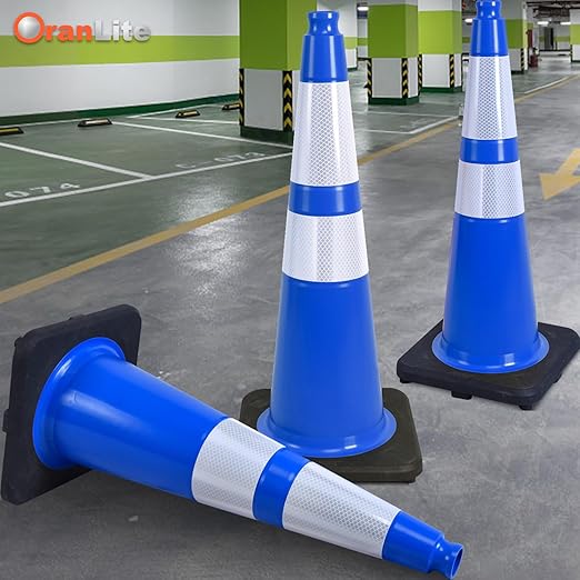 6 Pack 28" Large PVC Traffic Cones - Image 3