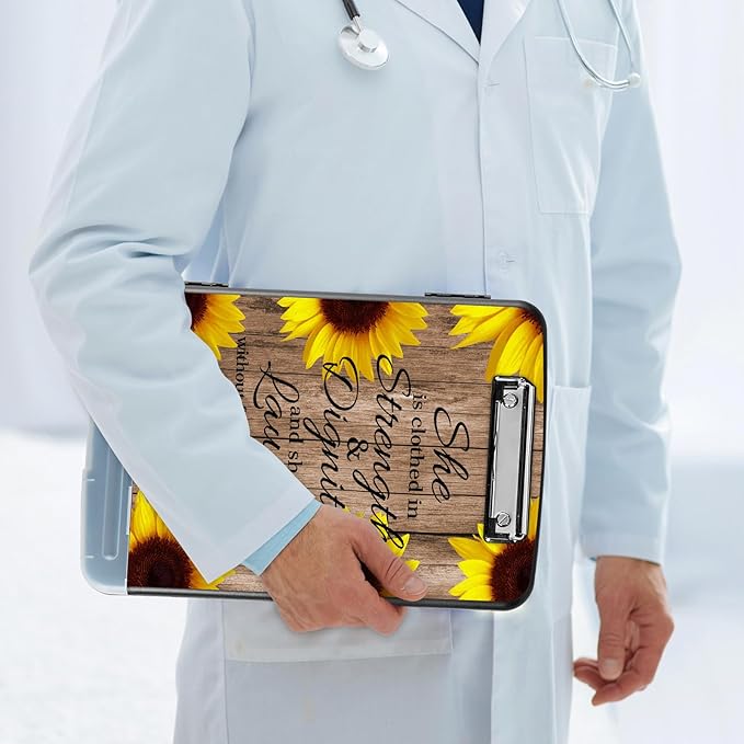 Clipboard with Storage Compartment, 8.5 x 11 Letter Size Side Opening Clip - Image 7