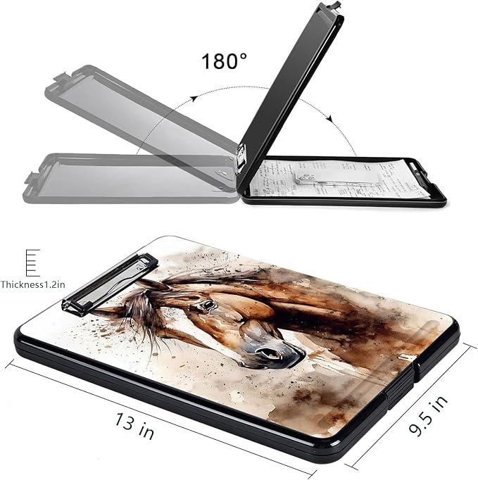 Clipboard with Storage, High Capacity Plastic Storage Clipboard with Pen Holder - Image 2