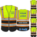 BeautyWill Custom Logo Safety Vest Class 2 High Visibility Reflective Vest by BeautyWill