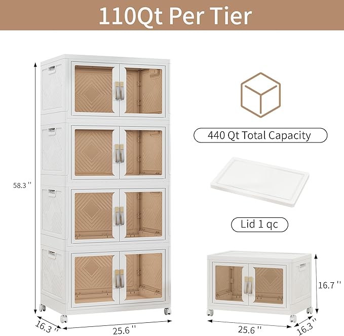 Large Stackable Storage Bins - Image 2