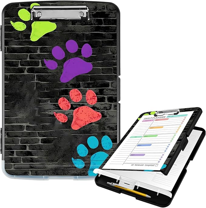 Clipboard with Storage High Capacity Plastic Nursing Clipboards with Pen Holder by Unknown