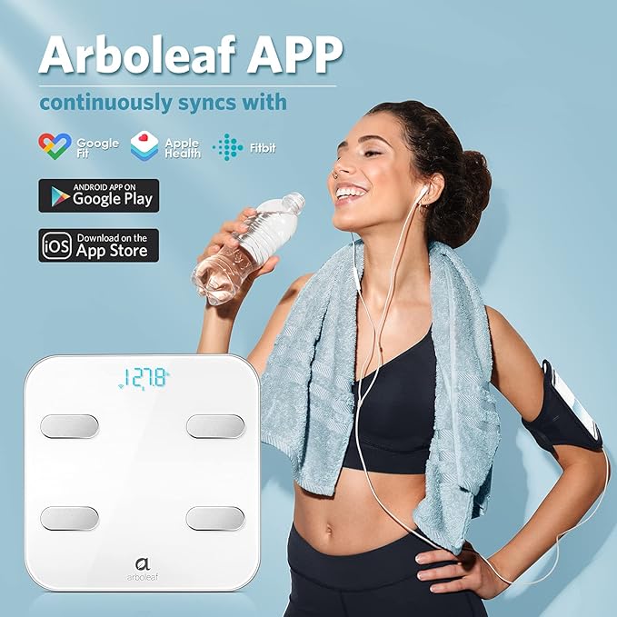 Arboleaf Smart Scale for Body Weight Bathroom Scale Digital Scale Body Weight - Image 6